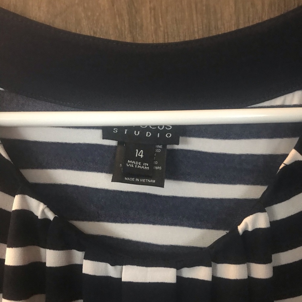 XL blue and white dress